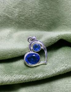 Colgante de Corazón de Tanzanita en Plata de Ley 925 Hecho a Mano, Joyería de Amor y Sanación para Mujer/Unisex, Regalo para Fiesta - Product Image 4