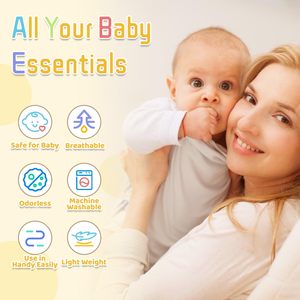 Xách Tay Lớn Tote Túi Bông Xe Xử Lý In Tã Caddy Organizer Cho Thay Đổi Bảng Lưu Trữ Trẻ Sơ Sinh Bé Quà Tặng Giỏ - Product Image 5