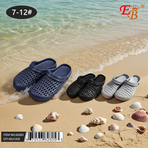 Zapatos de Agua para Hombre Eb, Punta Cerrada, Parte Superior de Plástico Transpirable, Suela de EVA, para Todas las Estaciones, Tallas 7-12 #   Estuche de 48 piezas - Product Image 2