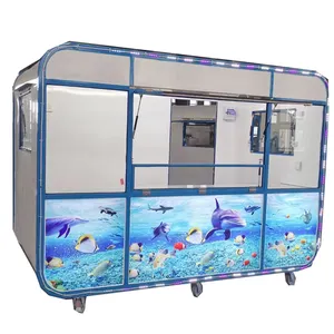 Hot sale shawarma outdoor food cart/ street food kiosk / coffee carts mobile food trailer