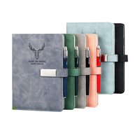 Carnet de notes imperméable en papier pierre format poche, carnet A5 en cuir PU avec boucle de ceinture, agenda