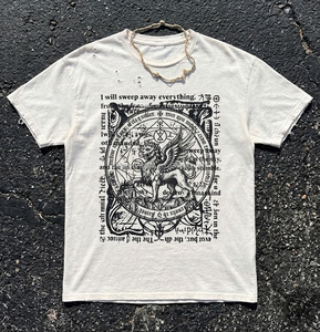 Camiseta de corte holgado y ligero de algodón con logo estampado digital, efecto vintage desgastado, estilo oversize para hombre. - Product Image 3