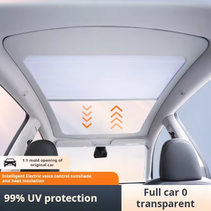 ที่บังแดดหลังคาแบบพับเก็บได้สำหรับรถยนต์เทสล่า รุ่น Y ปี 2021-2024 <span class=keywords><strong>ราคา</strong></span>ประหยัด พร้อมรีโมทคอนโทรล และวัสดุไฟเบอร์บอร์ด - Product Image 5
