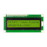 Komponen Elektronik KUONGSHUN Chip AIP31066 LCD1602 5V 16x2 Layar LCD Backlight Biru/Kuning Hijau Modul IIC/I2C untuk SPLC780D