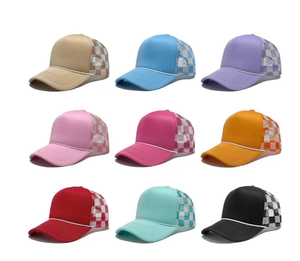 Casquette de camionneur unisexe 5 panneaux imperméable style urbain avec logo personnalisé, pour sports de plein air, avec corde, mousse, maille et motif dessiné à la main - Product Image 1