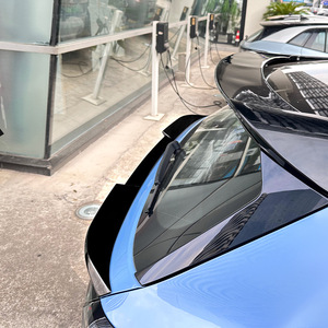 Volkswagen Tiguan MK3 2024+ Rear <b>Wing</b> Mid <b>Wing</b> Spoiler Piano <b>Black</b> Carbon Fiber Texture ABS Trunk <b>Wing</b> Shaped - Product Image 3