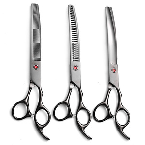 Pet Grooming Scissors Set Stainless Steel Curved Shears For Dog Hair Cutting Professional Grooming Tools - Product Image 2