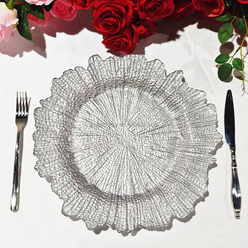 Luxury Gold Silver 13 Inch Round