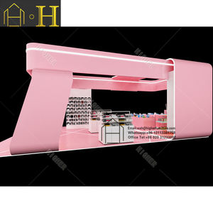 Centro comercial <span class=keywords><strong>de</strong></span> madera Rosa encantadora chica joven maquillaje cosméticos quiosco exhibición cosmética muebles - Product Image 2