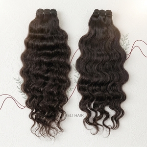 Extensions de cheveux vietnamiens 100% naturels, double trame, qualité supérieure, haut de gamme, pour boucles Pixie, effet peau, ondulations naturelles, traitement vapeur pour boucles - Product Image 6