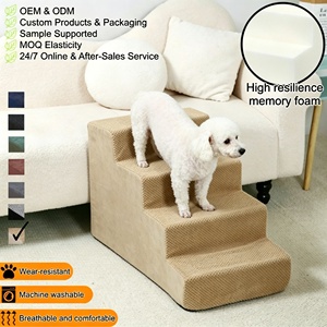 Escaleras para Mascotas, Modernas y Ecológicas, Escalera para Perros, Escalones para Sofá Cama, Desmontables, Lavables, Antideslizantes, para Todas las Estaciones - Product Image 1