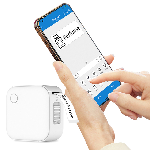 2024 New Coming Factory Portable Mini Label Printer Mini Thermal Printer Width 15mm Sticker Printer Machine