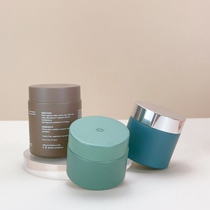 30g 50g 60g 100g 200g <b>Empty</b> Skincare Cosmetic Packaging Colorful Green Blue Yellow Beige Glass <b>Jars</b> with Lids - Product Image 2