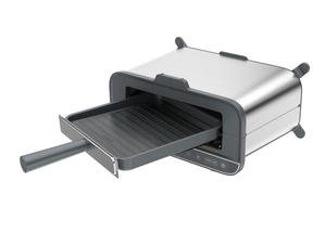 เตาย่างไร้ควันแบบพับได้สำหรับใช้ในร่มเตาย่างบาร์บีคิวไฟฟ้าแบบพกพา1200วัตต์พร้อมฝากระจกนิรภัยเครื่องปิ้งขนมปังขนาดเล็ก - Product Image 5