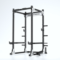 Cage de musculation X9 améliorée, cadre en acier renforcé haute résistance, rack de musculation avec rangement pour plaques de poids