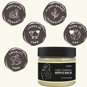 Baume de mamelon biologique 100% naturel, marque privée, soins de sécurité, apaise les douleurs craquelées, beurre de mamelon d'allaitement biologique pour femmes - Product Image 6