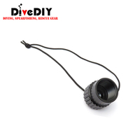 Capuchon anti-poussière femelle DIN en aluminium durable avec cordon pour valve de bouteille de plongée sous-marine