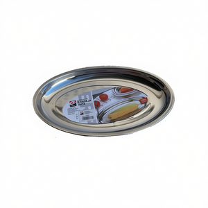 Bandeja Redonda Minimalista de Acero Inoxidable de 40CM de un Solo Nivel para Almacenamiento de Alimentos en la Cocina, Material Metálico - Product Image 3