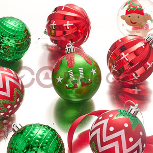 EAGLEGIFTS Decorazioni Natalizie, Articoli per Feste, Ornamenti in Plastica, Serie Elfi, Palline Natalizie da 7cm - Product Image 6