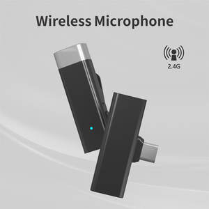 MFi yaka mikrofonu 2.4G iletim akıllı radyo gürültü azaltma Apple IOS için kablosuz ikinci bağlantı - Product Image 2