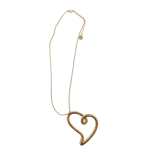 Collar con Colgante de Corazón, Acero Inoxidable 316L, Chapado en Oro PVD, Joyería Fina Sostenible y Resistente - Product Image 2