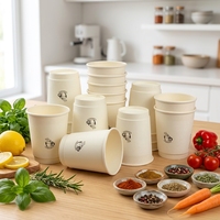 Gobelets en papier jetables biodégradables et compostables de qualité alimentaire à paroi simple pour café à emporter, personnalisables, vente en gros usine