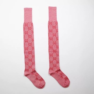 SHANXIN blanco y rosa colorido divertido invierno cálido algodón alta vestido Calcetines - Product Image 2