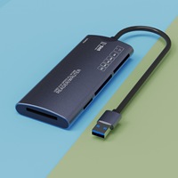 Lector de Tarjetas Multifuncional USB Privado de Alta Velocidad, Compatible con Tarjetas CF, SD y TF, Seis en Uno para Computadora y Teléfono Móvil