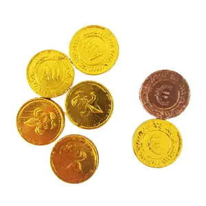 La última pequeña fábrica de chocolate de papel de aluminio disfrute monedas de oro en forma de chocolate