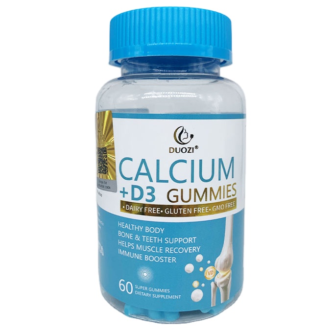 OEM-Zeichen Magnesium-Zitrat-Gummi-Süßigkeiten Calcium-Zink-Vitamin-D-Thonat-Gummi-Süßigkeiten