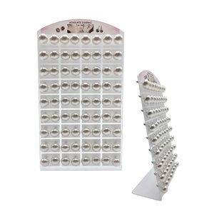 Orecchini di perle ovali bianche 12mm gioielli alla moda-8488589851756 di bigiotteria - Product Image 1