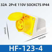 Prise industrielle HFE 110V 3 pôles 32 ampères, connecteur de prise industrielle à montage en surface 32A
