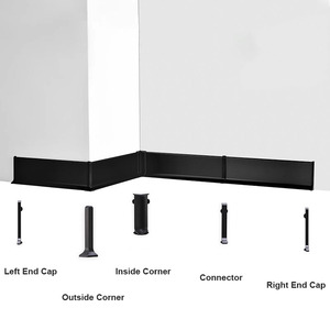 Nhà Máy Giá sàn Ốp chân tường Hội Đồng Quản trị Hợp kim nhôm tường bảo vệ hồ sơ Bảng điều khiển khuôn Ốp chân tường cho khách sạn biệt thự - Product Image 4