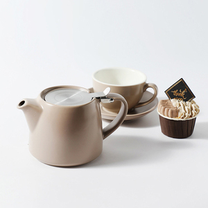 Teiera in ceramica <span class=keywords><strong>da</strong></span> 600ml con infusore in acciaio inossidabile resistente al calore per tè sfuso - Product Image 6