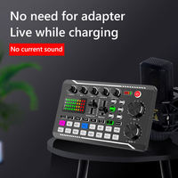 Microphone d'enregistrement USB, haut-parleurs audio, carte son externe, table de mixage pour studio, musique, DJ, animateur de jeux, diffusion en direct