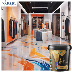 Самовыравнивающаяся металлическая эпоксидная смола Blue Kingfisher, легко наносится, ударопрочная, с высоким содержанием сухого вещества для мастерских - Product Image 1