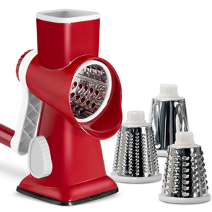 MLUTI Manual Rotary Food <strong>Grater</strong> <strong>Multi</strong>-Functional ABS Plastic Blade Eco-Friendly Cheese &amp; Vegetable Tool Plastic Drum <strong>Grater</strong> - Product Image 2