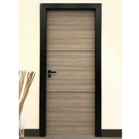 Puerta Moderna Ecológica de Madera Maciza Insonorizada para Dormitorio y Baño, Panel de Cristal de Carbono con Acabado sin Pintura, para Villa, Hotel, Vestíbulo