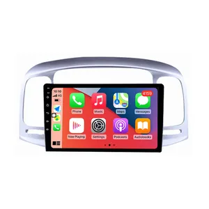 Автомагнитола Apple Carplay Android 2 Din, магнитола для Hyundai Accent 3 2006 - 2011