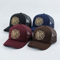 Gorras de Golf Profesionales Personalizadas de Fábrica OEM con Estampado 3D en Relieve y Malla de Espuma, Gorras Trucker de 5 Paneles para Hombre al por Mayor