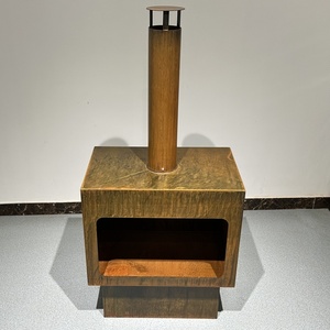 Gỉ corten thép ngoài trời Vườn lò sưởi phong cách hiện đại lớn <span class=keywords><strong>log</strong></span> Burner - Product Image 6