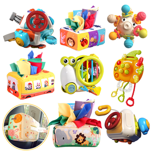 Juegos de desarrollo temprano, cajas de pañuelos para bebés, juguetes, cajones de pañuelos mágicos, libros de tela - Product Image 1