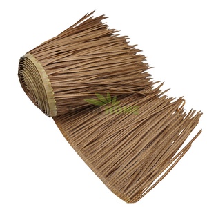 <span class=keywords><strong>Moins</strong></span> cher Simulation synthétique artificielle en plastique Tiki palmier paille chaume toit feuille tuile PE PVC pour <span class=keywords><strong>couverture</strong></span> plage parapluie Cottage - Product Image 1