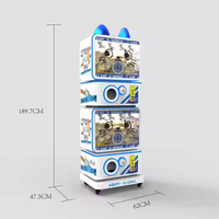 Vente en gros d'usine Jouet d'amusement Capsule Machine de jeu Chat de dessin animé Distributeur automatique d'œufs torsadés à vendre