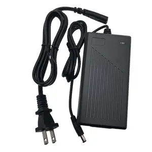 Nouvelle image Eu entrepôt Eu/au/uk/us prise 54.6v 1a chargeur de batterie au Lithium pour Xiaomi Mijia chargeur de vélo de Scooter électrique