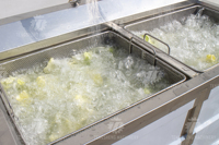 Laveuse de surface automatique à bulles, citron, chou, légumes, manioc, pommes de terre, fruits, viande
