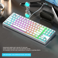 XINMENG X87 Mechanical Keyboard Customization Rgb Lighting Pbt Key Cap Hot Swap Gasket Structure Game Keyboard