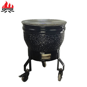 Kimstone Outdoor Kitchen Chimenea <span class=keywords><strong>de</strong></span> 18 pulgadas Kamado <span class=keywords><strong>Barbacoa</strong></span> Parrilla <span class=keywords><strong>de</strong></span> carbón al aire libre con soporte Trípode y ruedas - Product Image 2