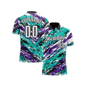 Polo de football pour hommes en polyester à prix abordable, t-shirt personnalisé, tricoté, de haute qualité, brodé, manches courtes - Product Image 1