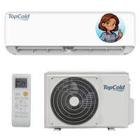 Climatiseur split à refroidissement et chauffage rapide 12000-24000 BTU, climatiseur à inverter avec contrôle WiFi/application pour utilisation en extérieur, en voiture, toute saison
